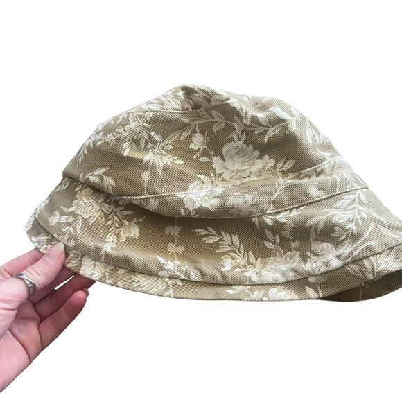 GAP Vintage Y2k Corduroy Women's M/L Floral Bucket Hat - Picture 3 of 6